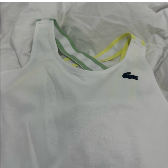 Lacoste White Dress with Yellow and Green Straps - Picture 5 of 11